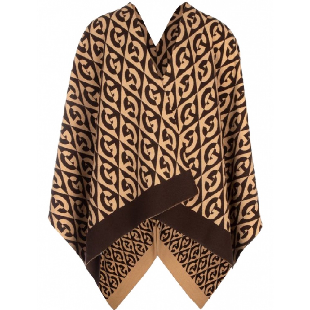 GUCCI GG RHOMBUS PONCHO. - Picture 4 of 11